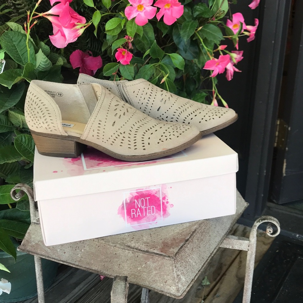 Taupe Cutout Booties